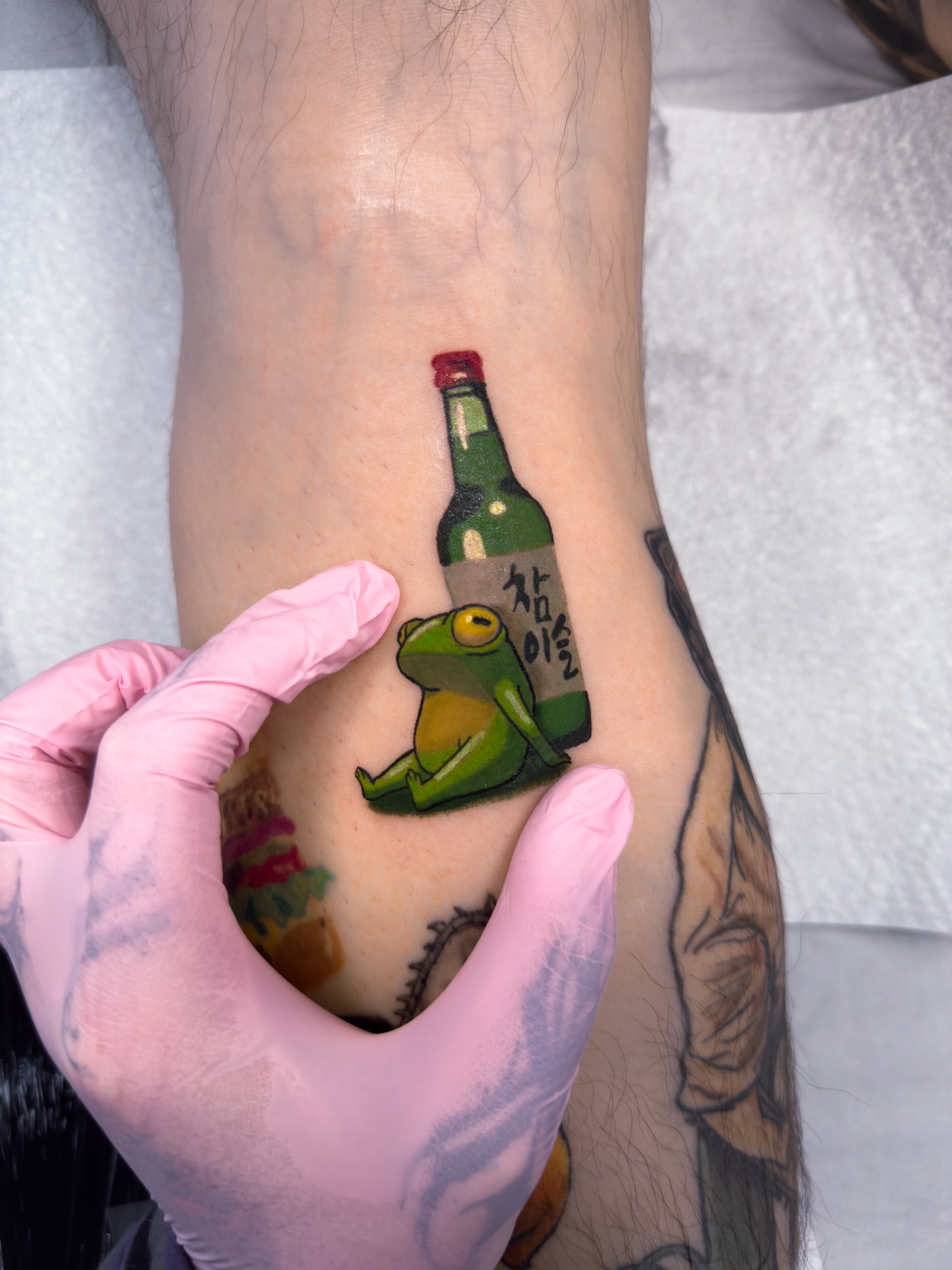 Maneki-neko lucky cat tattoo