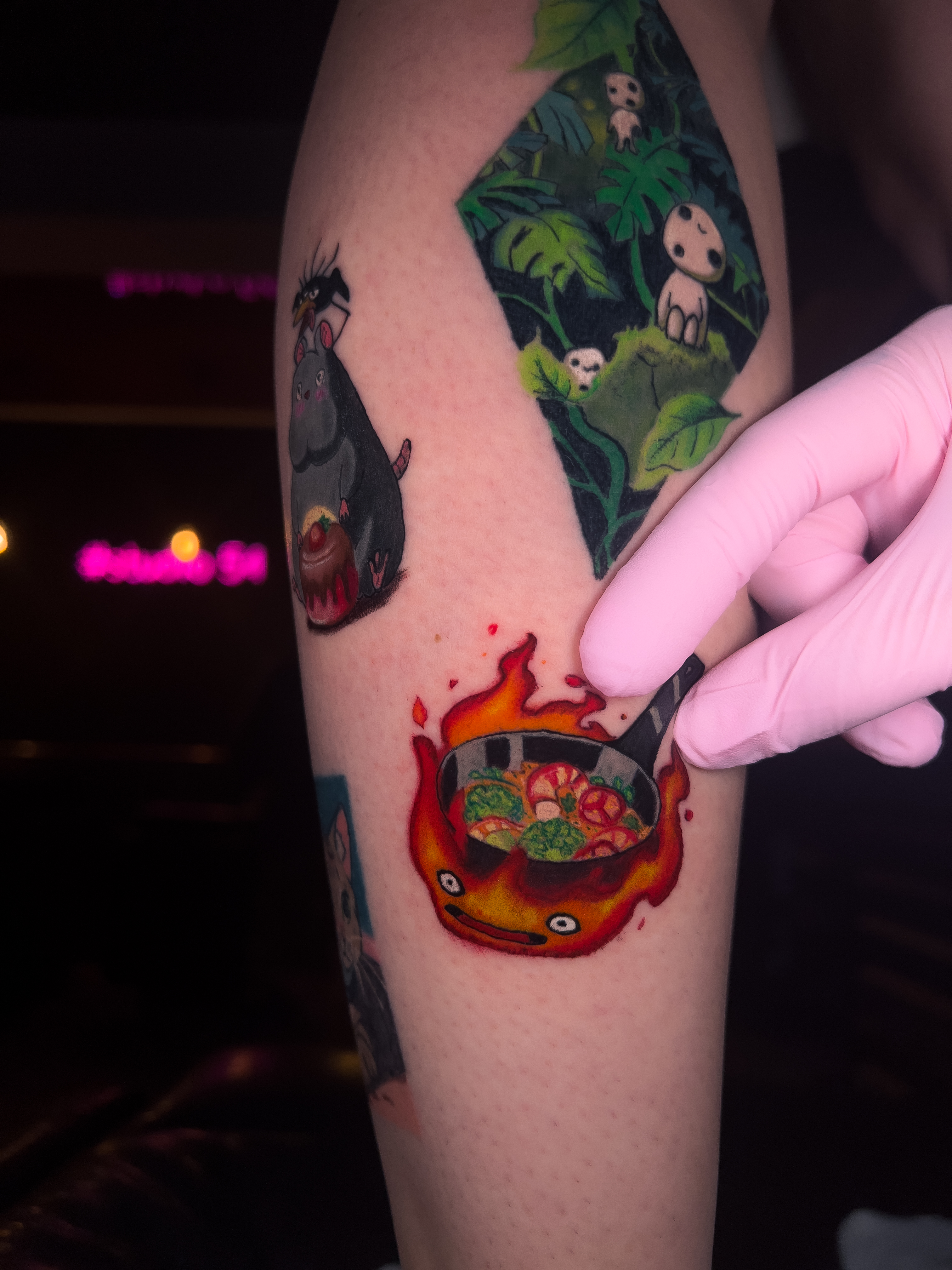 Gengar Pokemon hand tattoo