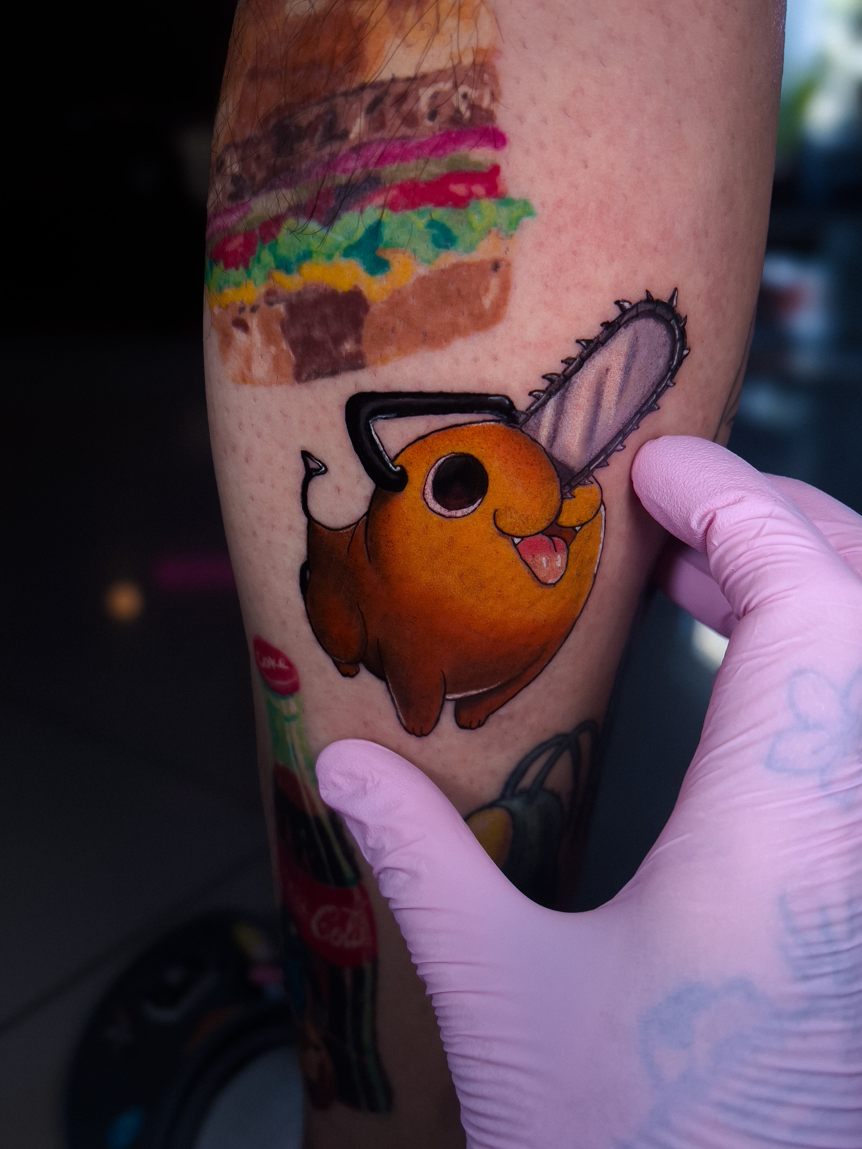 Frog soju bottle tattoo